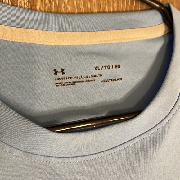 Under Armor Heat Gear Baby Blue Men’s XL Long Sleeve - Picture 2 of 3